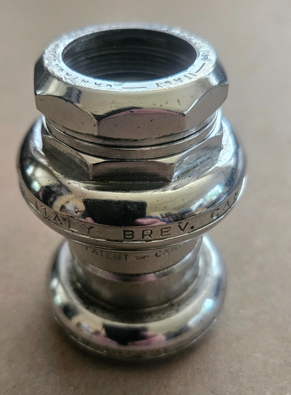 CAMPAGNOLO Record Strada, c Headset, 1970s, French-25x 1.00, VGC