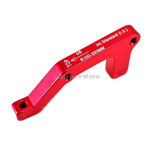 ADAPTER IS Mount Disc Adaptor 74mm-51mm For Rear 203mm Rotor BIKE – RED /USPS