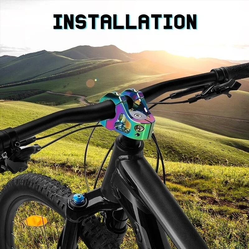 Bicycle Short Stem 31.8mm 35MM Mountain Bike Stem CNC Aluminum AM DH MTB Bike US