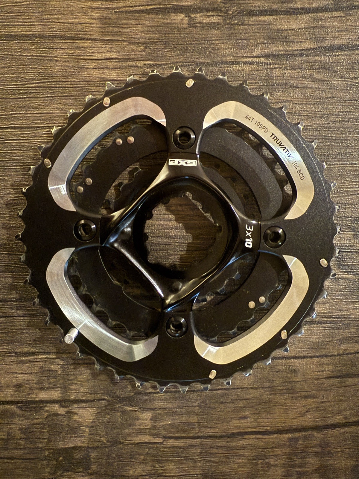 SRAM TruVativ Triple 3×10 22/33/44T X0 10-speed Chainring Set w/GXP DM Spider
