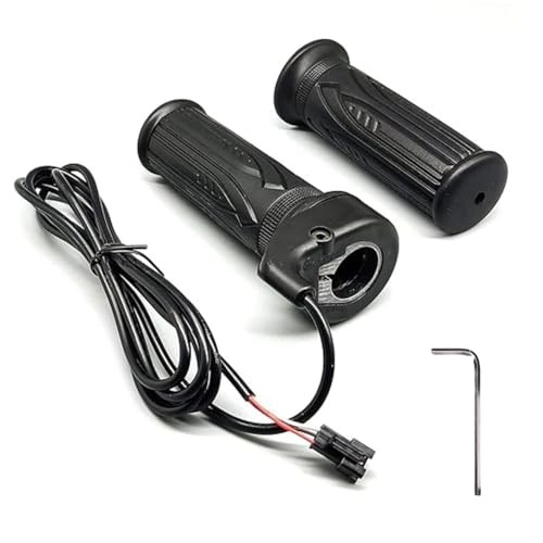 Ebike Full Twist Throttle 12V-72V, 3 Pin SM Connector Ebike Throttle with 71″