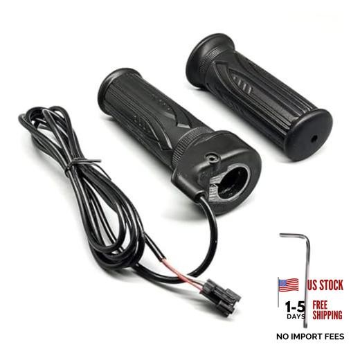Ebike Full Twist Throttle 12V-72V, 3 Pin SM Connector Ebike Throttle with 71″