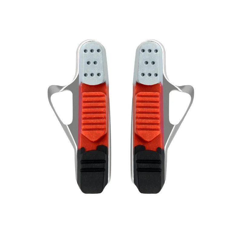 Road Bike Brake Pads for Rim C Brake CNC Aluminum Alloy Replaceable Rubber Pads