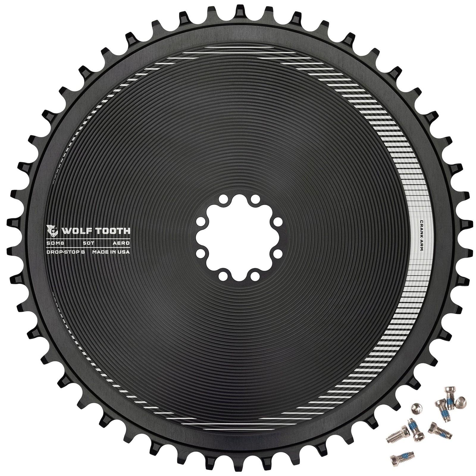 Wolf Tooth 34T Direct Mount Chainring for 8-Bolt Gravel & Road, Drop-Stop B