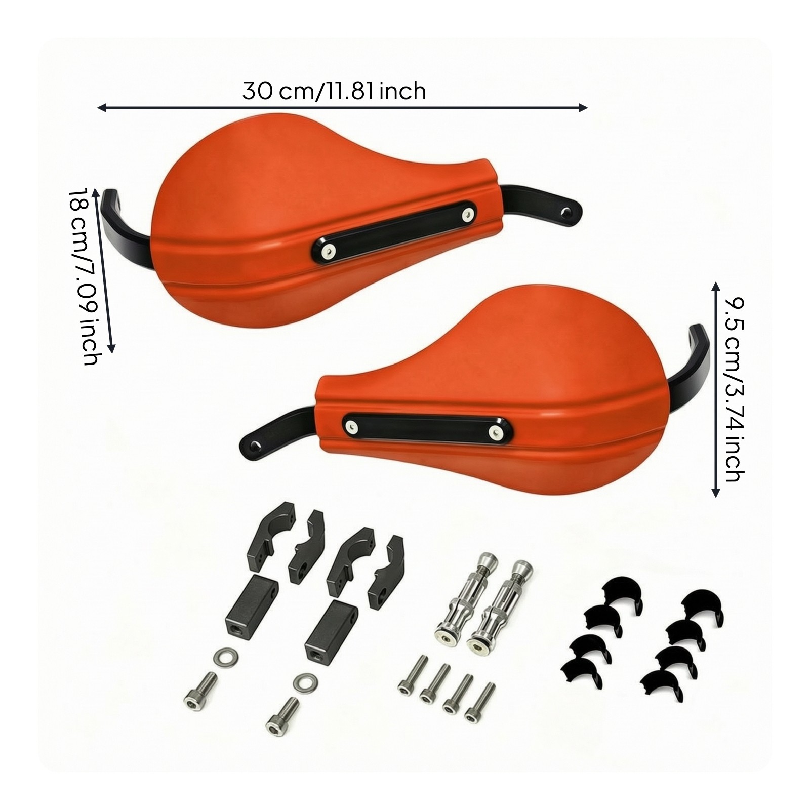 Motorcycle Handlebar Guard with Mounting Bracket Universal Fit Motorcycle