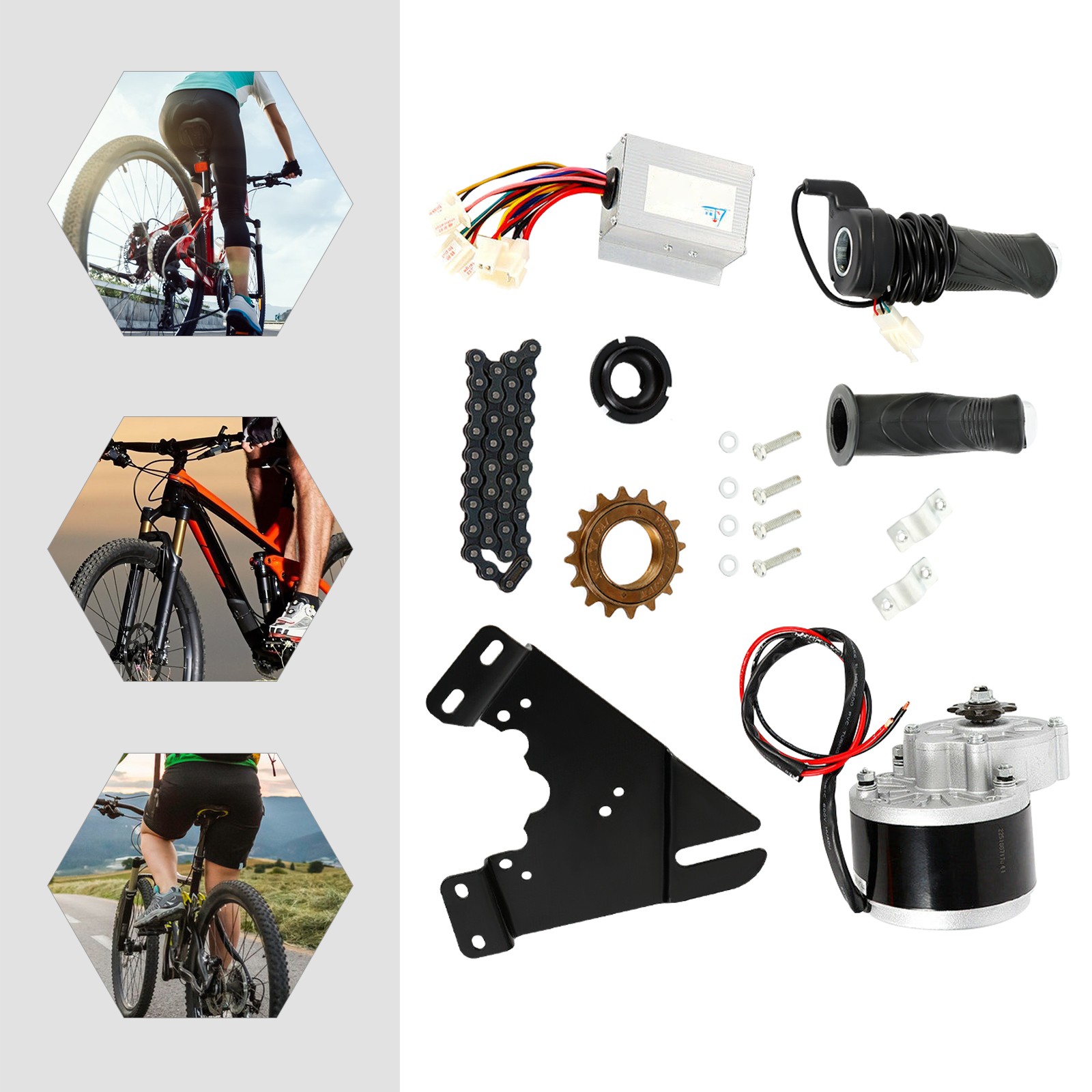 24V 250W E-Bike Conversion Kit Motor Controller Electric Bicycle Motor Kit NEW