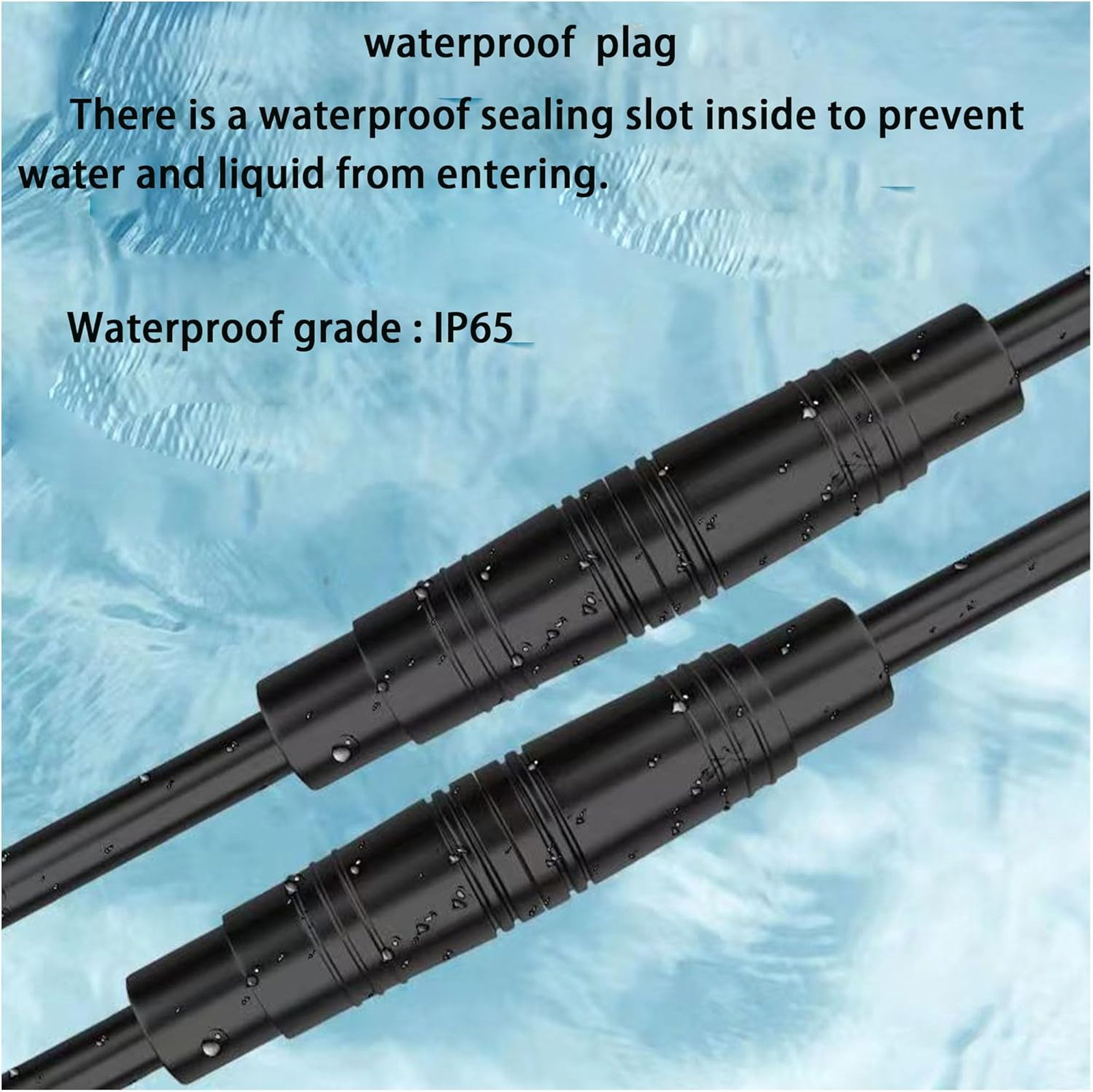 Julet Electric Bike Extension Cable Connector Waterproof 2Pin 3Pin 4Pin Male