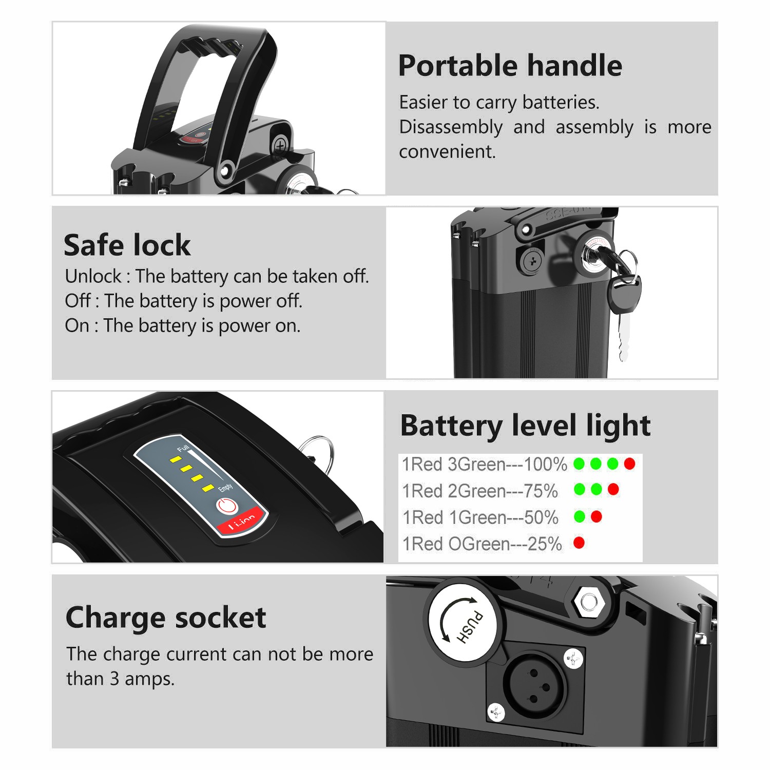 36V 48V 13Ah 15Ah folding Ebike battery electric bike bicycle E bike Battery Kit