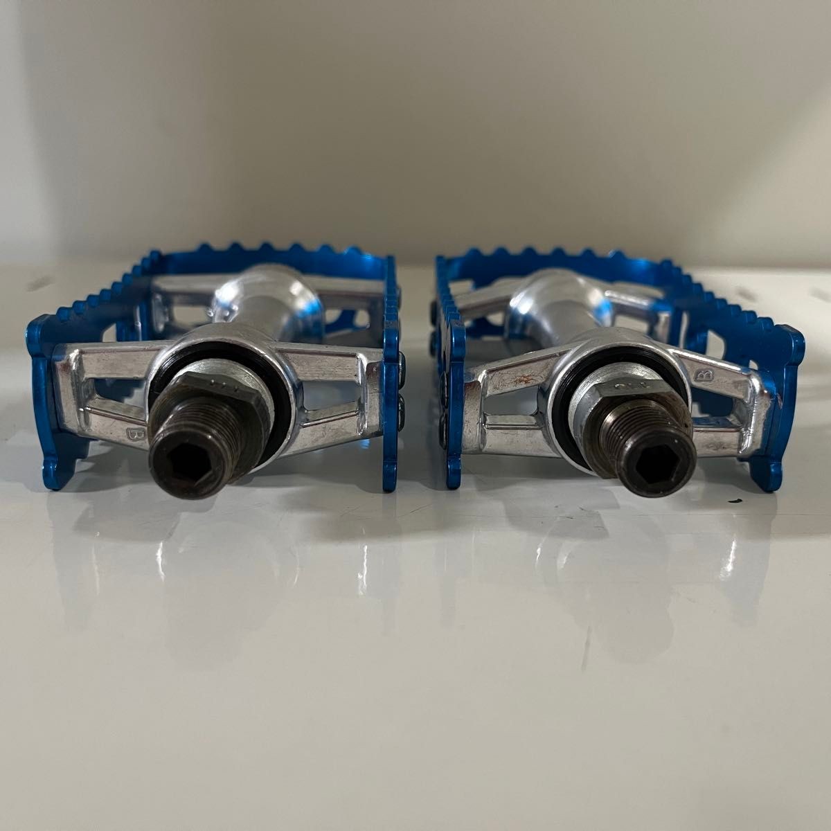 MKS Japan BM-7 Blue Old School BMX Pedals NOS Unused
