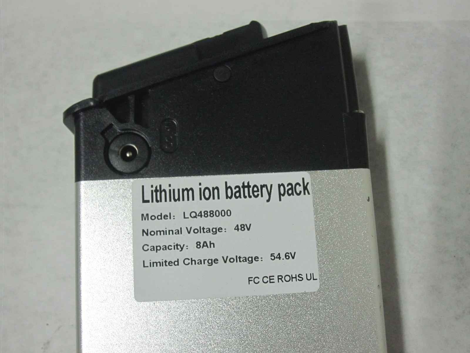 48V 8Ah Lithium Ion Battery Pack LQ488000 E-Bike Electric Scooter 54.6V Charge