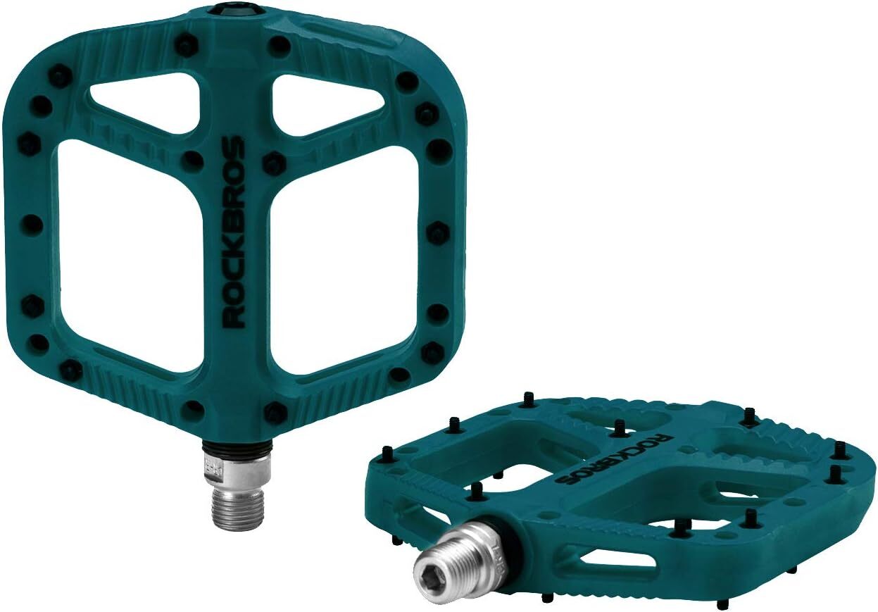 ROCKBROS Bicycle Nylon Pedals 9/16″ Lightweight Widen DU Bearing Cycling Pedals