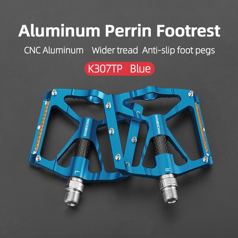 ROCKBROS 9/16» Road Mountain Bike Pedals Aluminum Bearing Bicycle Flat Platform