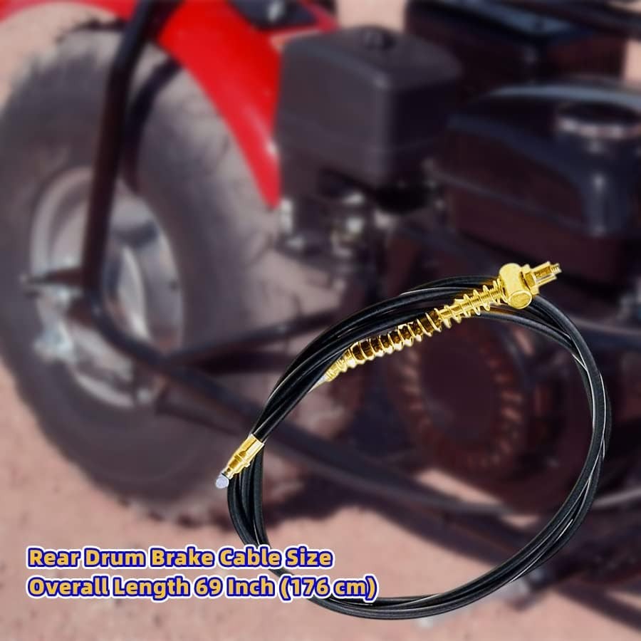 Modern Left Brake Lever + High-Performance 69″ Drum Brake Cable for Mini Bikes