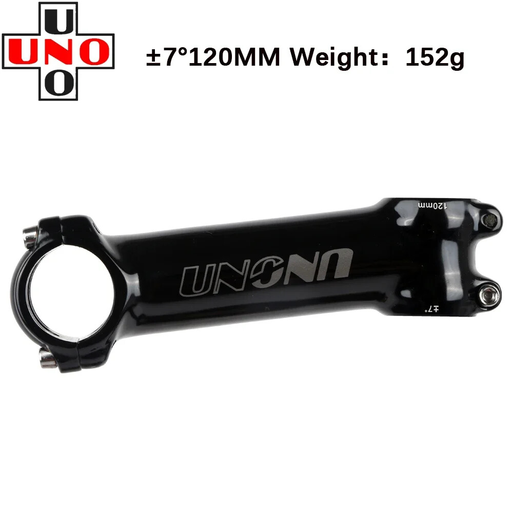 UNO Black Stem Bike Ultralight 7 17 35 Degree MTB Road Stem Fork 28.6 31.8mm
