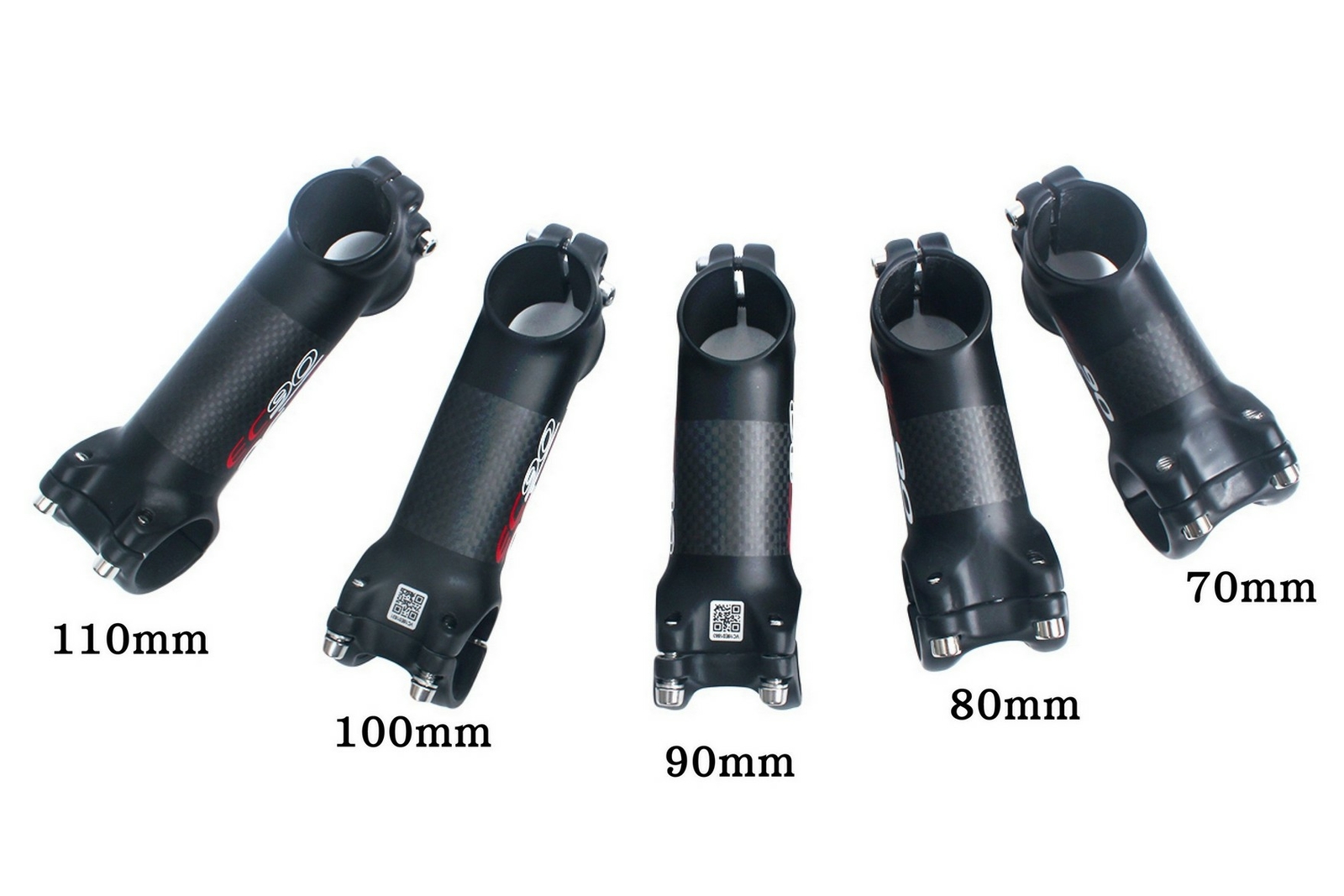 EC90 Road MTB 29er E-Bike Bicycle Carbon-coated Stem 17D 17-Degree 31.8mm 80mm