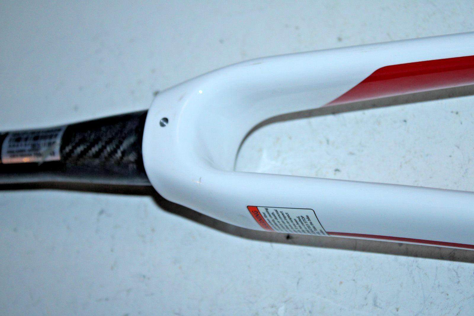 Trek Carbon Racing Road Bike Fork 700c Tapered 350mm White QR Fast USA Shipper:)