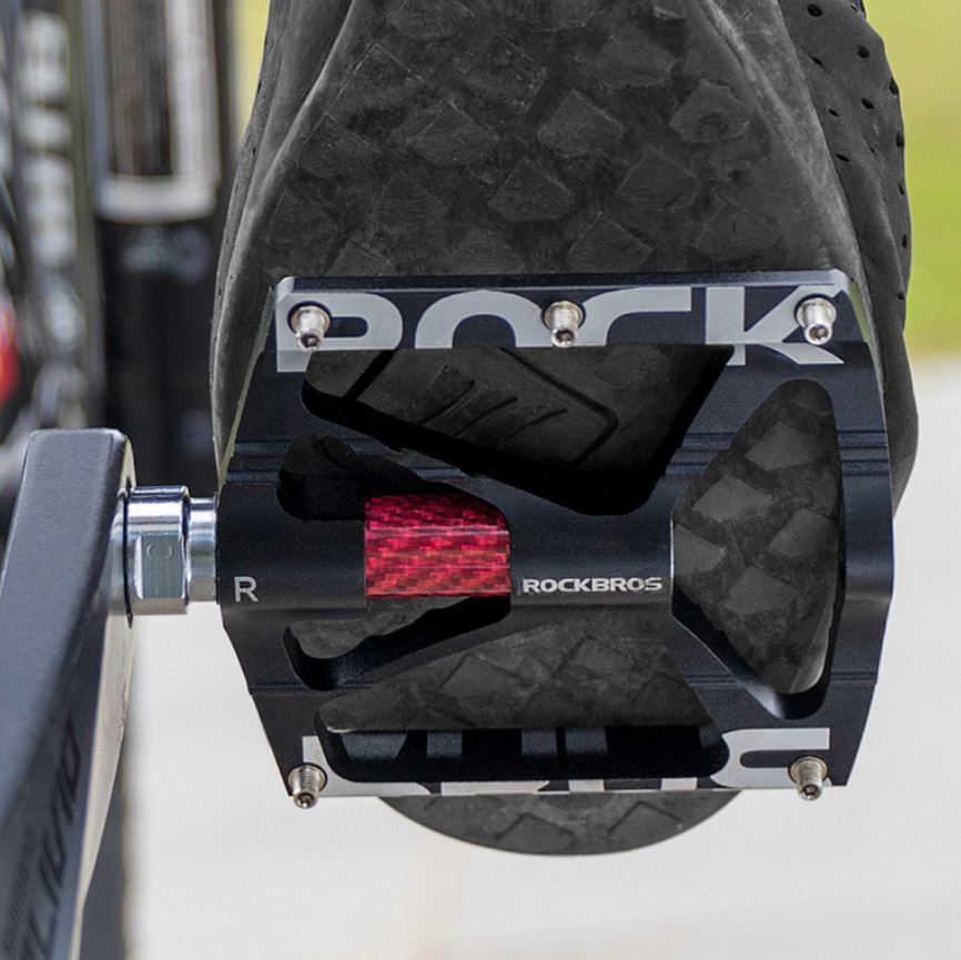 ROCKBROS Bike Pedals 9/16» Aluminum Alloy Bearing Non Slip Pedals Road Mountain