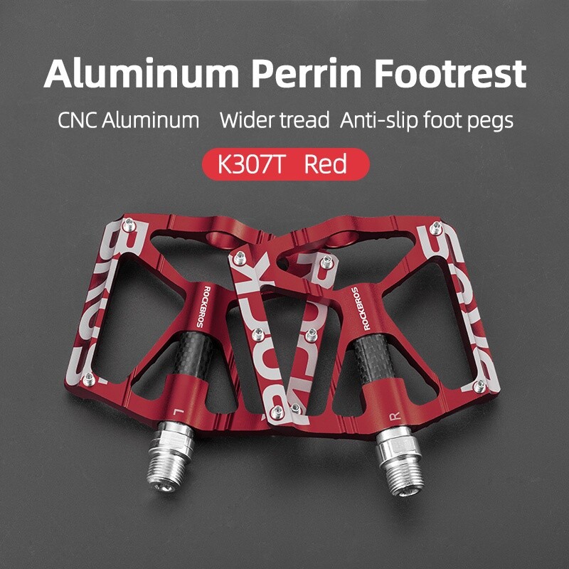 ROCKBROS 9/16» Road Mountain Bike Pedals Aluminum Bearing Bicycle Flat Platform