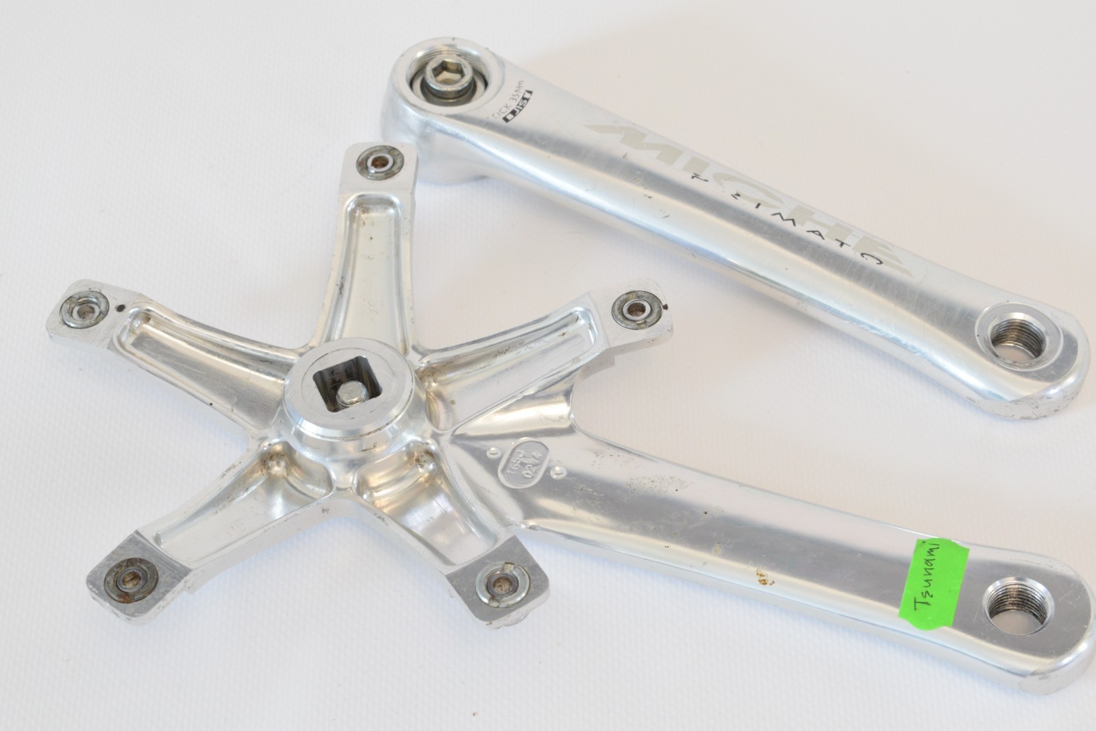 Miche Primato Silver Track Crankset 144 BCD 165mm Fixed Gear NJS fixie track