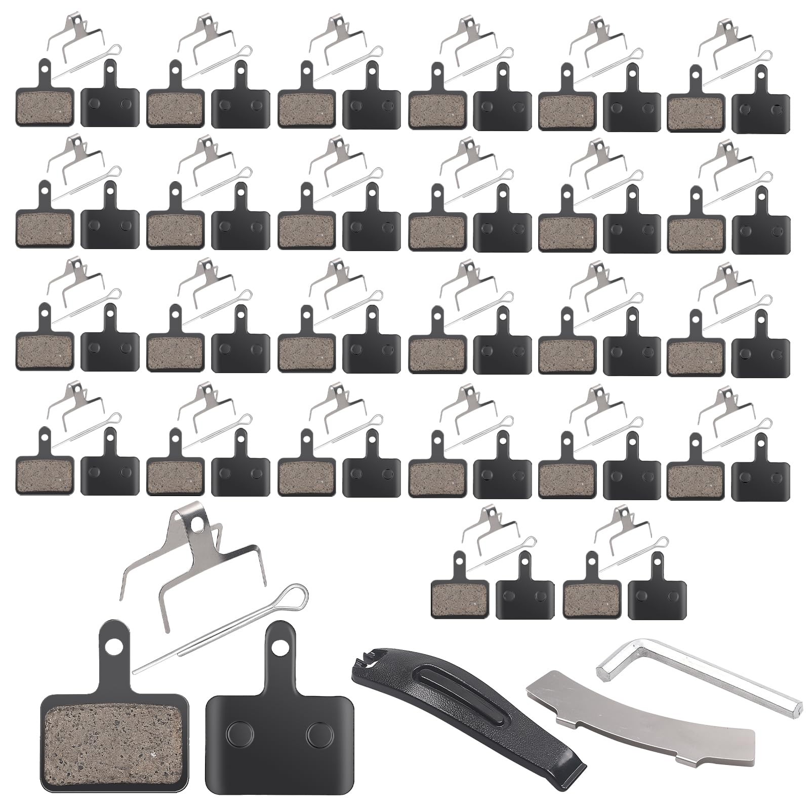 27 Pairs Bike Brake Pads, Bicycle Disc Brake Pads Replacement Ebike Brake Pad…