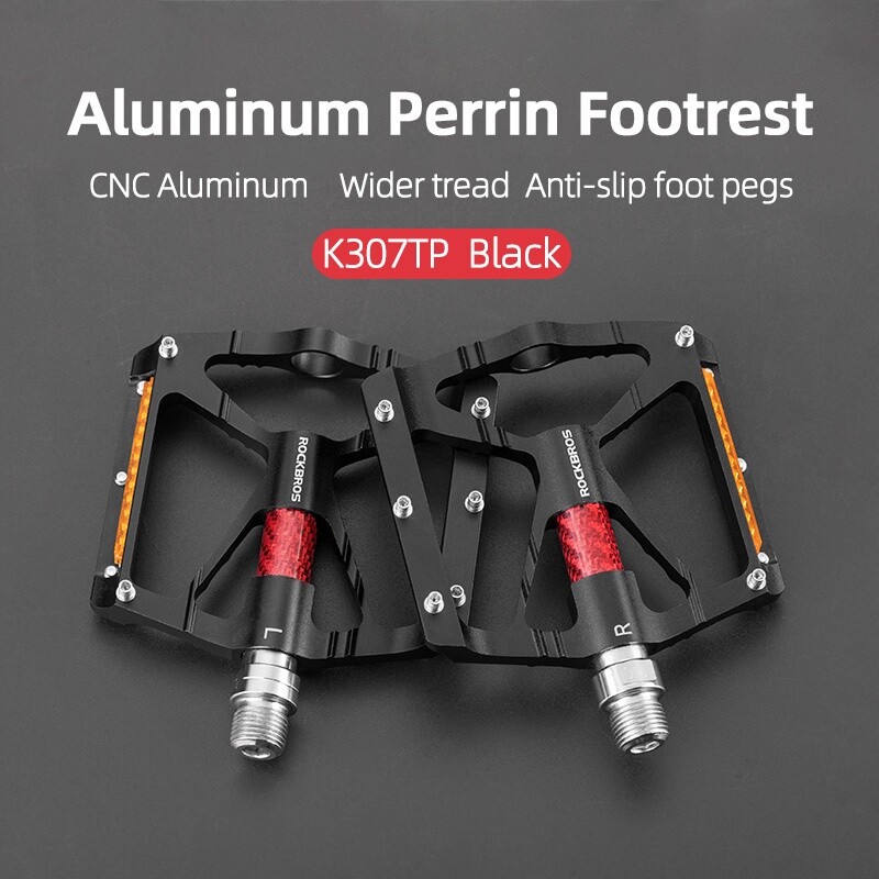ROCKBROS 9/16» Road Mountain Bike Pedals Aluminum Bearing Bicycle Flat Platform