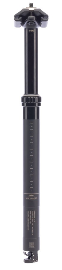 Teravail Telec Dropper Seatpost – 27.2 x 430mm, 125mm Travel, Black, No Remote