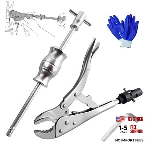 SGT Locking Pliers Slide Hammer Set,9.8 in Locking Pliers 2 lb Slide Hammer