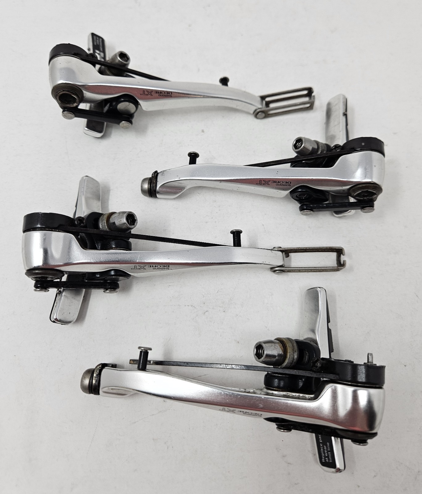 Vintage Shimano Deore XT BR-M739 Linear Pull V-Brake Set, Front & Rear, EUC
