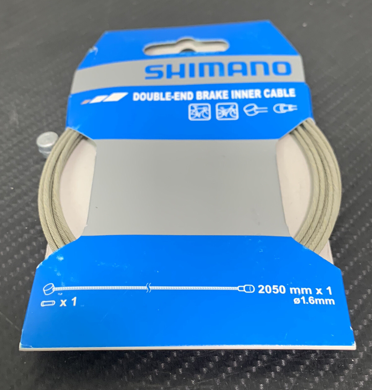 Genuine Shimano Steel Double Ended Road/MTB Brake Inner Cable 1.6x2050mm – FAST!