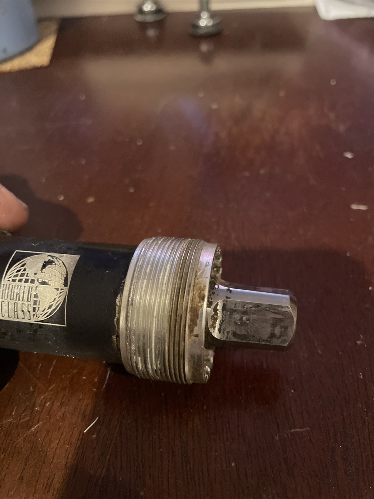 World Class Titanium Bottom Bracket English Threads 115mm spindle