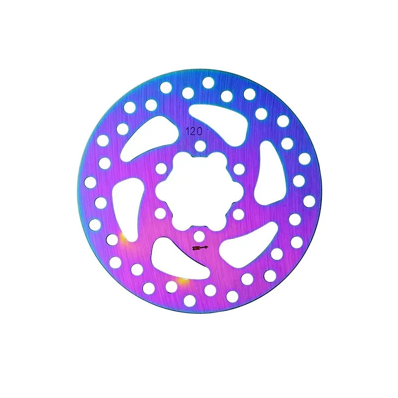 Colorful Mountain Bike Hollow Disc Brake Disc Electric Bicycle Brake Rotor 120/1