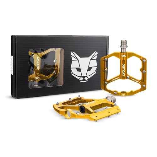 Mountain Bike Pedals Flat – MTB Pedals Flat, Bicycle Pedals, Road Bike gold