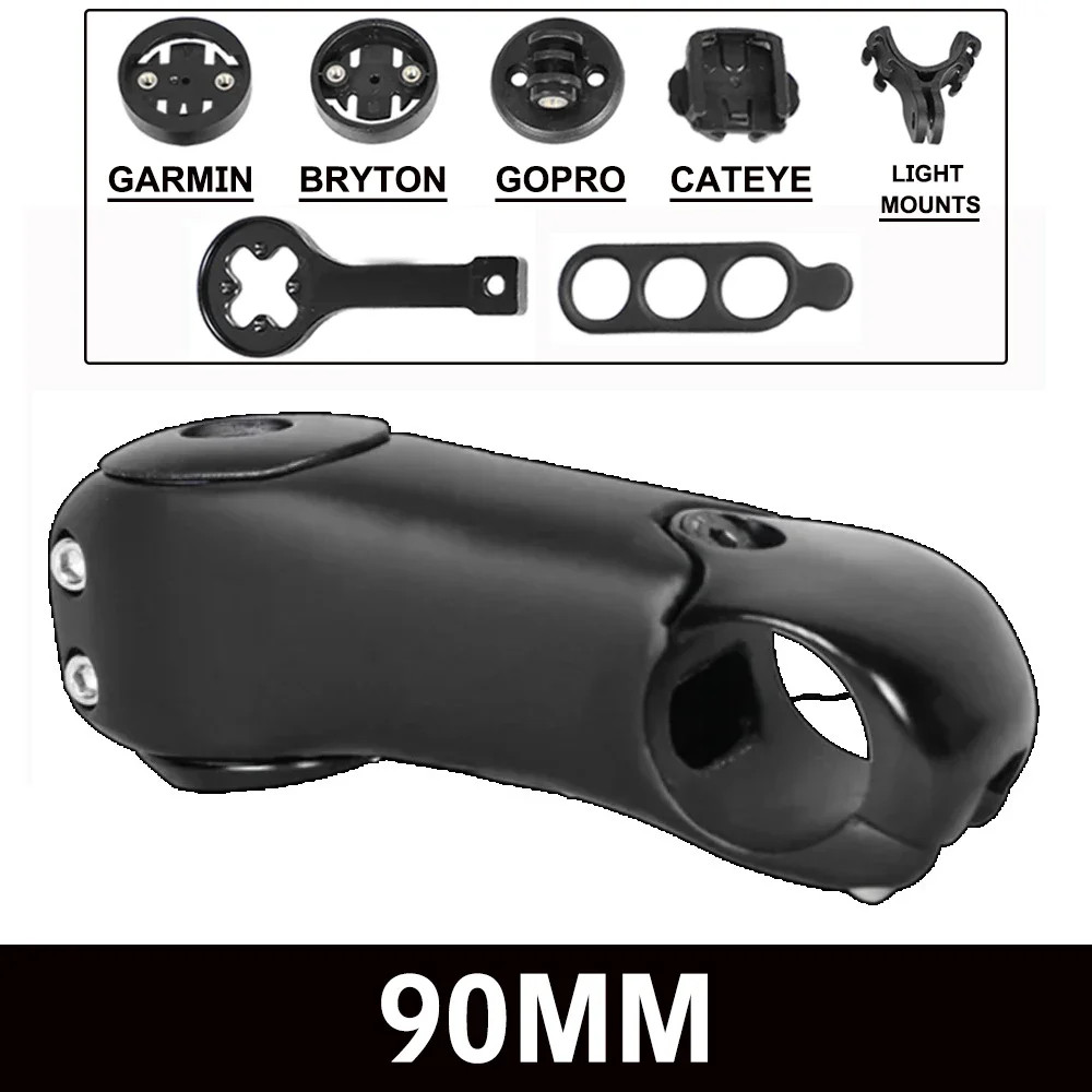 3 Degrees Stem Carbon Fiber MTB/Road Bicycle Carbon Stem Adapter Computer Mounts