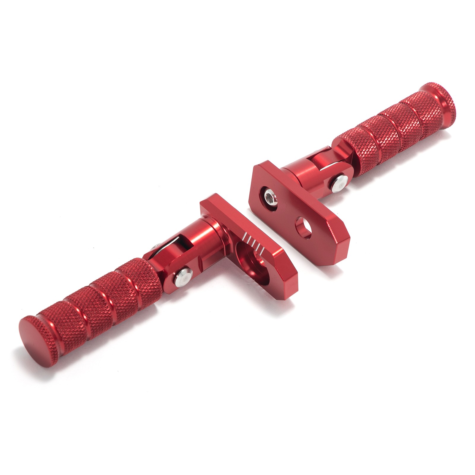 For Apollo RFN E-Bike Red Stunt Foot Pegs Pedals for Beta Explorer Dirt Bike MX