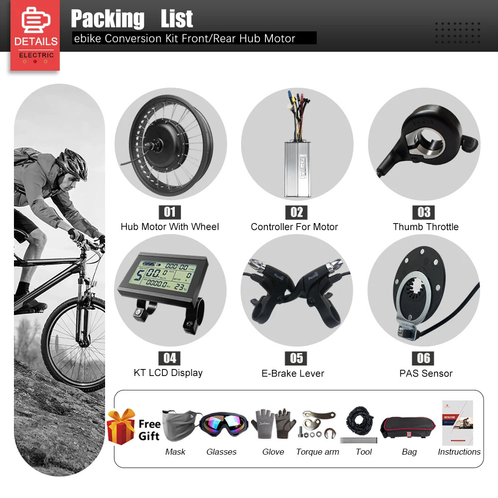 48V 1000W 4.0Tyre Rear Cassette Hub Motor Wheel for Snow E-bike Conversion Kit