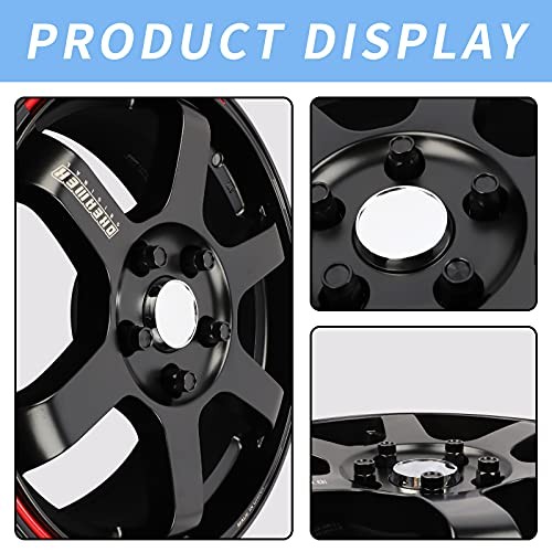 20PCS Closed End Lug Nuts M12X1.5 Wheel Rims Lug Nuts +Socket () Black
