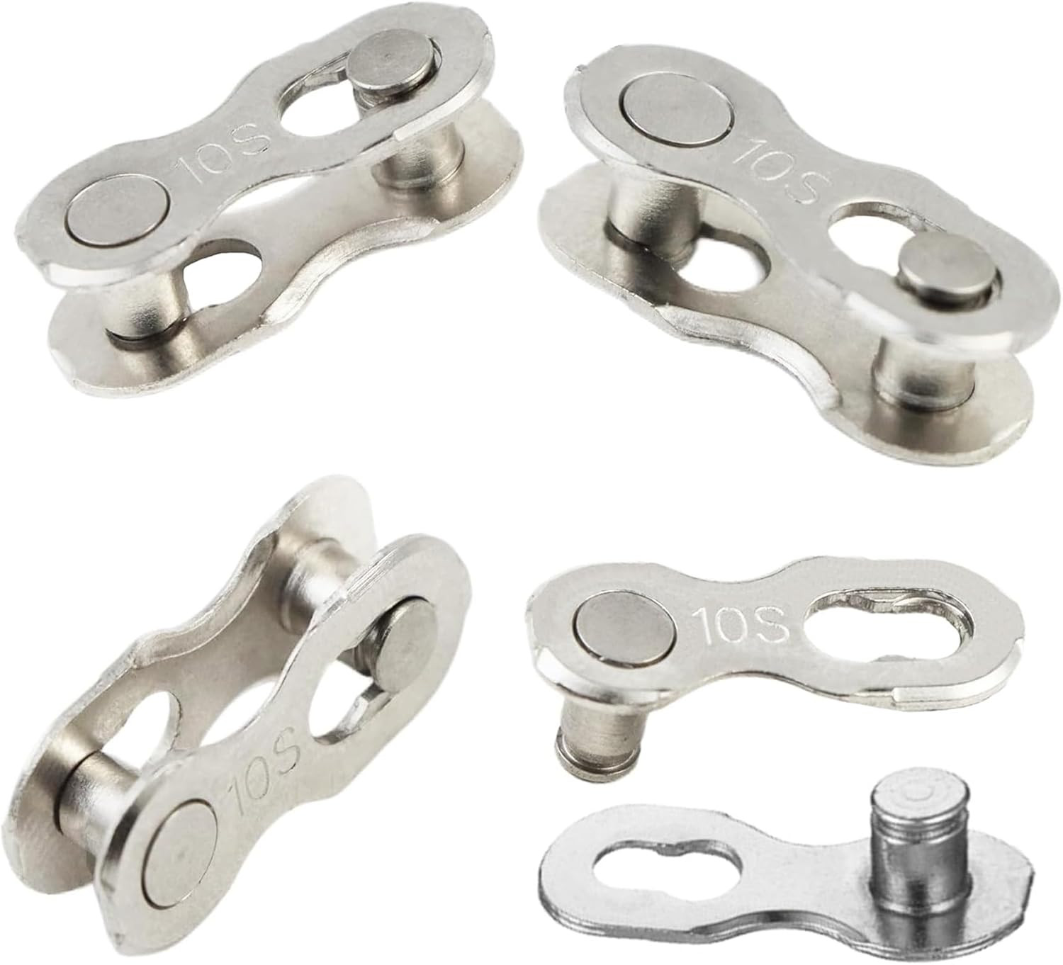 4 Pairs Bicycle Missing Link 1/6/7/8/9/10/11/12 Speed Chain Reusable Steel Bike