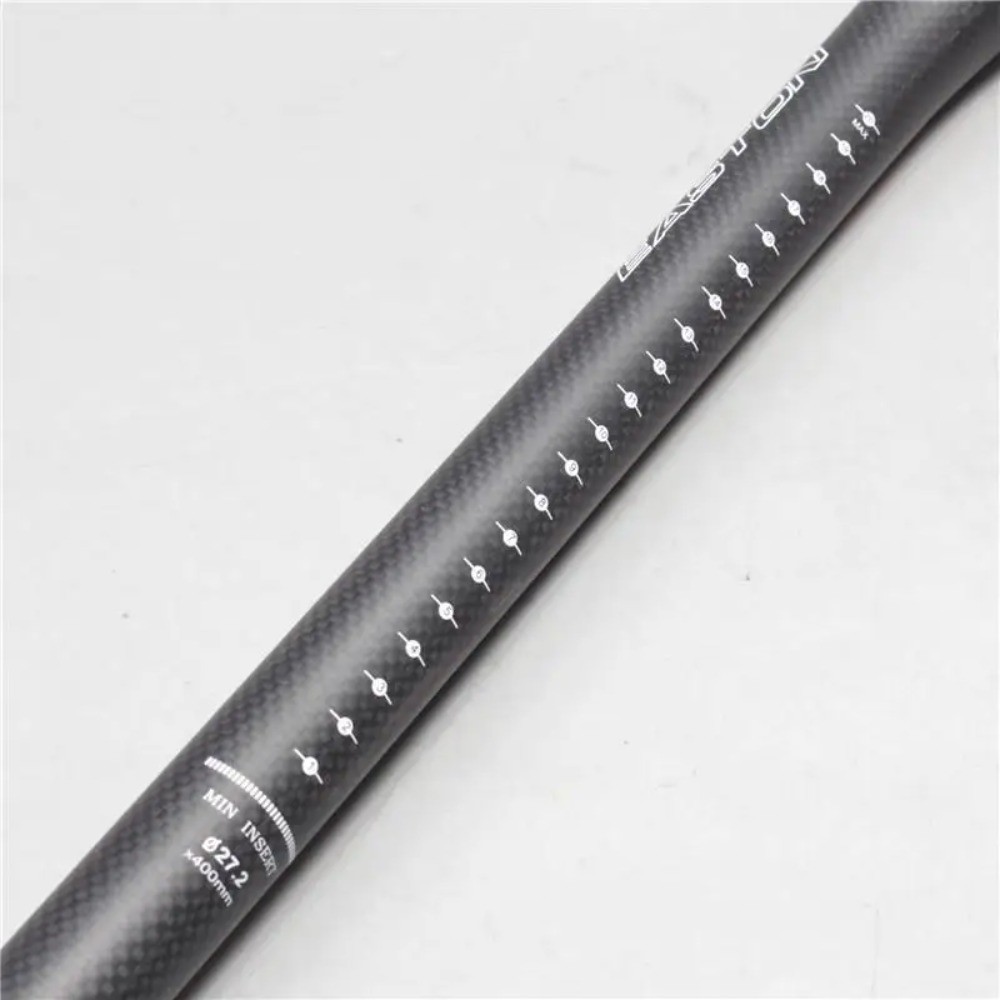 3K Matte Carbon Fiber Seatpost for Road Mountain Bike 27.2/30.8/31.6*350/400mm
