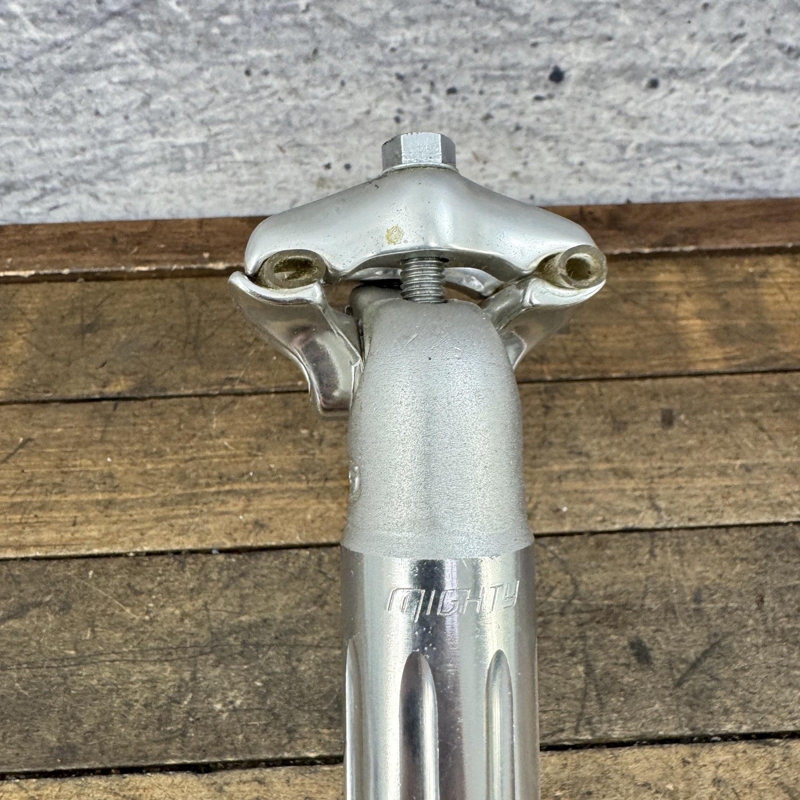 Vintage Sugino Mighty Seatpost 26.8mm Silver Alloy 210mm Japan 255g Road MTB