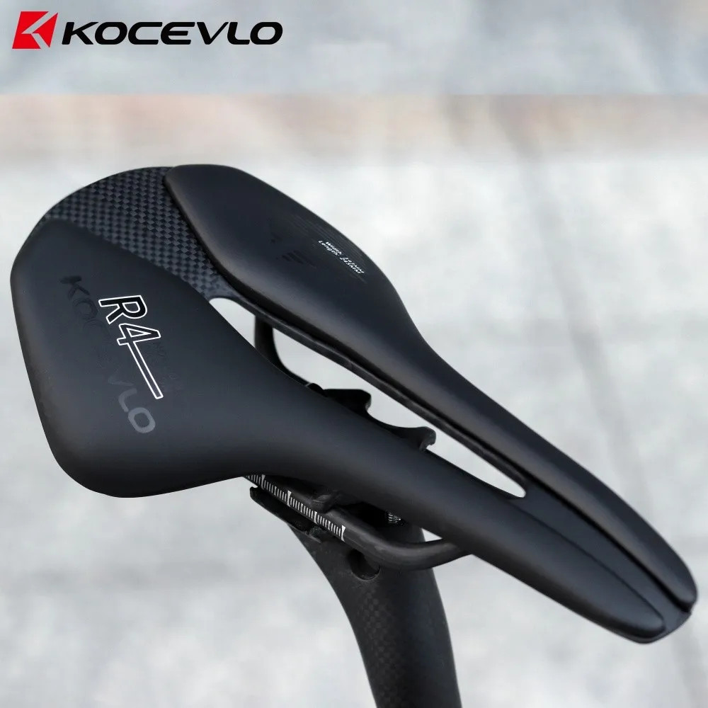 Carbon Fiber Bicycle Saddle Road MTB Bike Seat EV Leather Riding Saddle Cushion