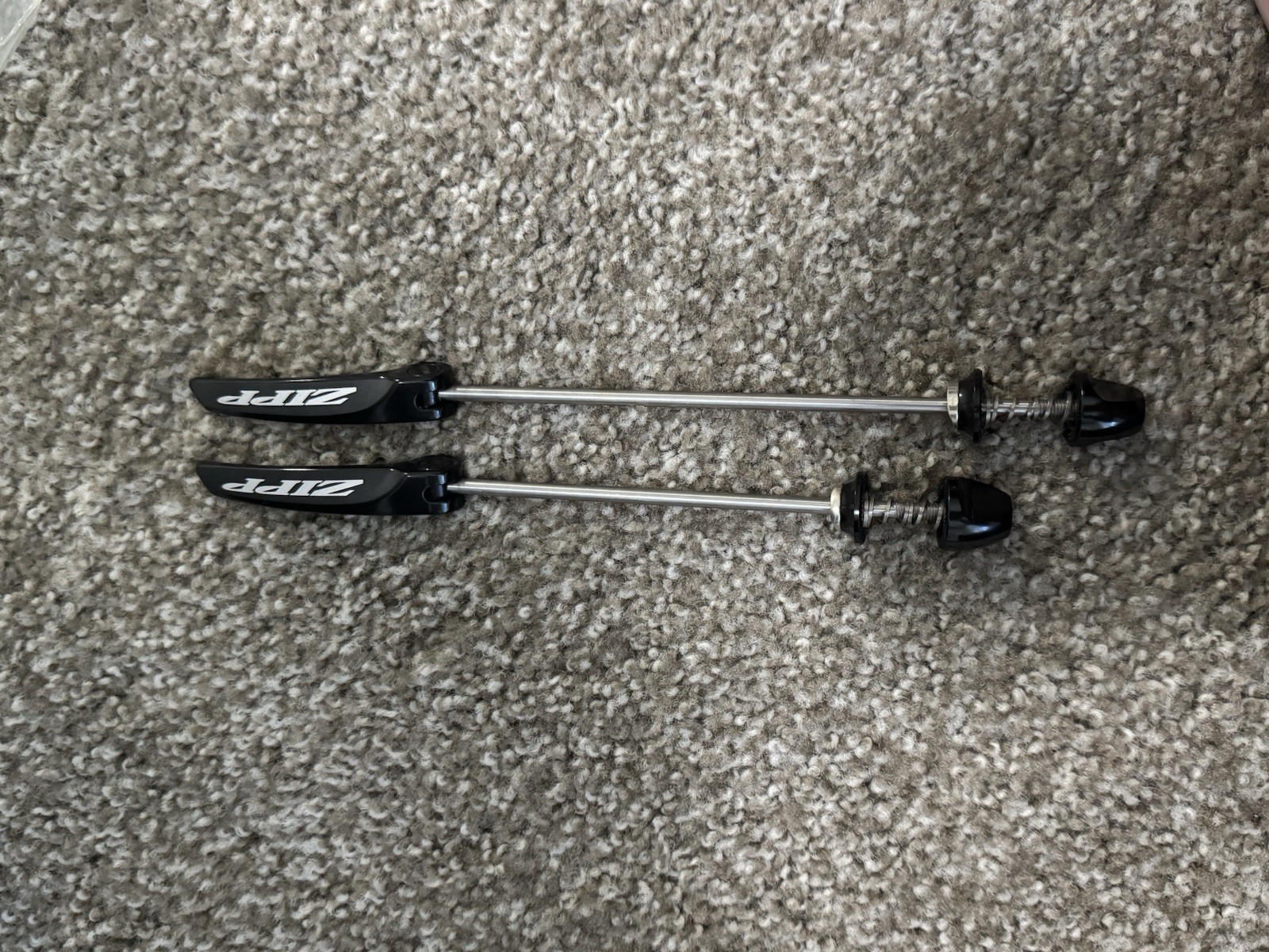 Zipp Quick Release Skewer Set Front 100mm Rear 130mm Black/Silver 2pc