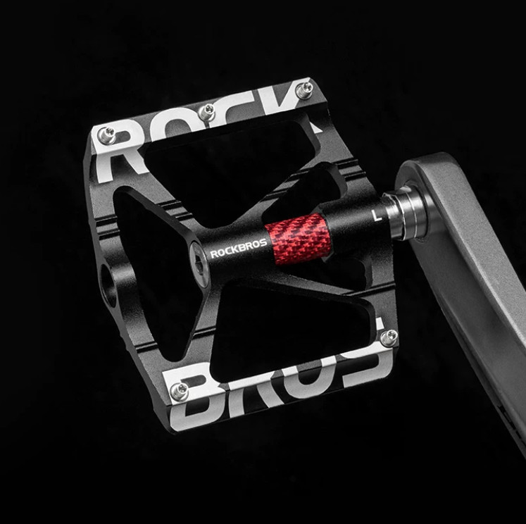 ROCKBROS Bike Pedals 9/16» Aluminum Alloy Bearing Non Slip Pedals Road Mountain