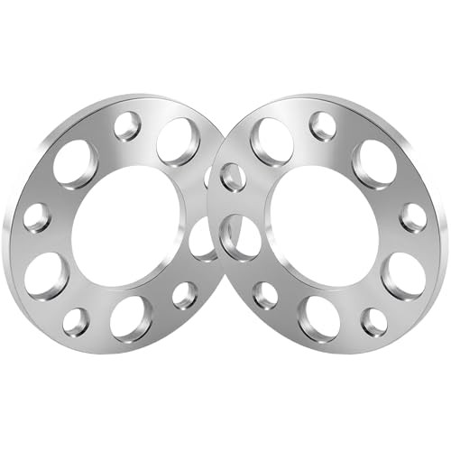 10mm 5x120mm Wheel Spacers Fit for 128i 135i 318i 10mm, No Lug Bolts silver