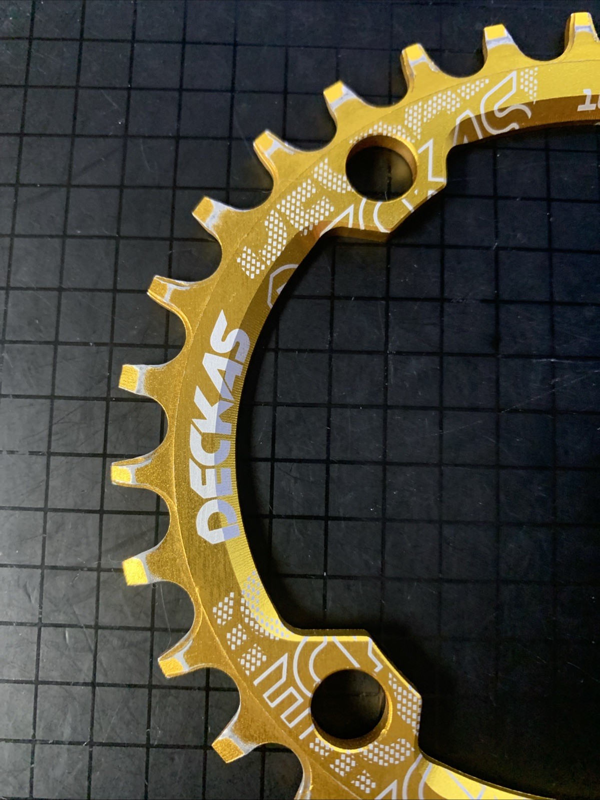 USED Deckas Oval 1x SRAM 104 BCD Chainring 32 Gold Gravel Road MTB Narrow Wide