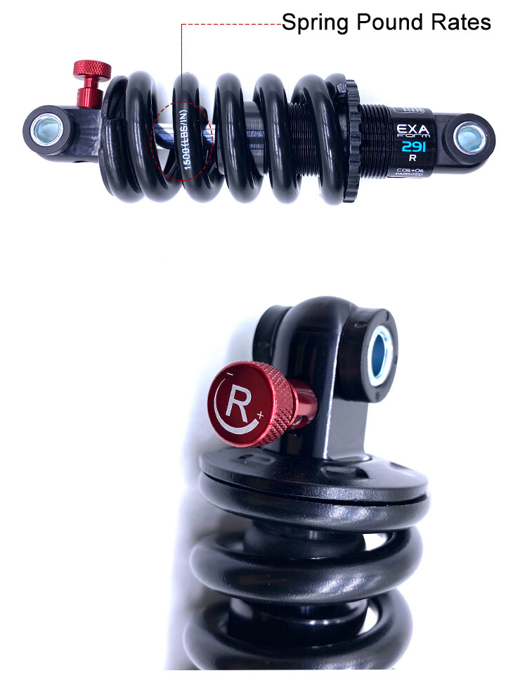 EXA Form Rear Shock Absorber 291 R Adjustable Suspension Spring KS Downhill MTB