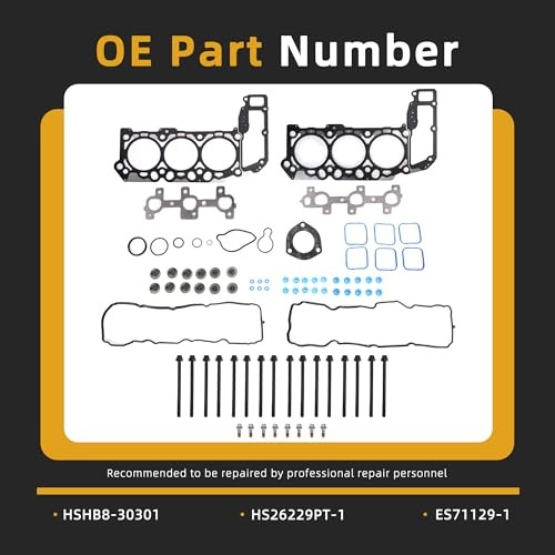 Head Gasket Set with Bolts, 3.7L, fits for Jeep for Liberty 3.7L 2005-2012