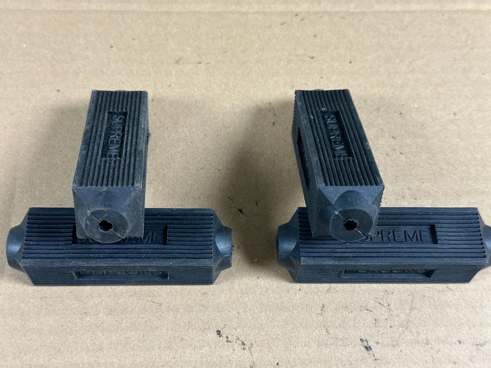 NOS Persons Supreme Rubber Pedal Blocks w/Reflectors 4″ x 1″ for Schwinn/Raleigh