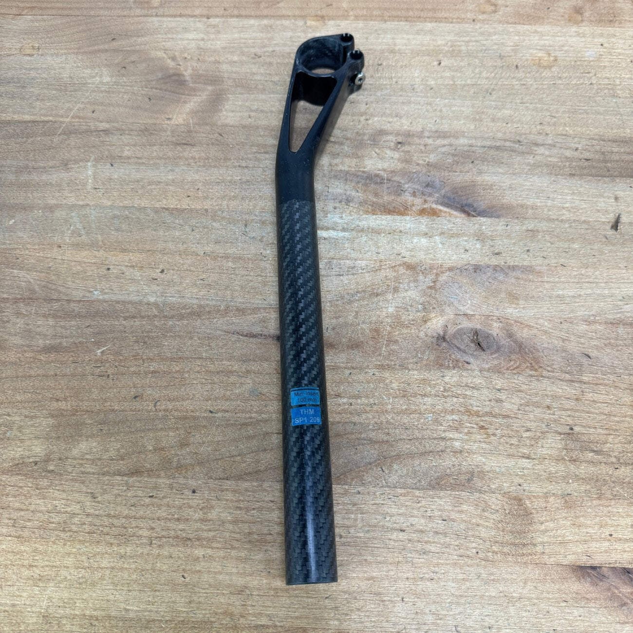 THM Mandibula SP1 209 27.2mm x 350mm Carbon 25mm Offset Bike Seatpost 164g