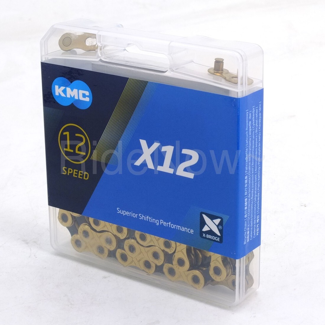 KMC X12 Gold/Black 12-Speed Road / MTB Bike Chain 126L fits SRAM Shimano Campy