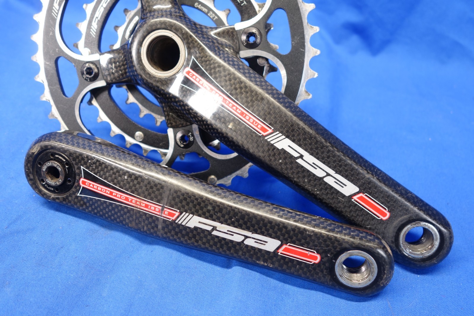 FSA Pro Team Issue Carbon Mountain Bike Crankset, 3 x 10 Spd, 44/32/22t, 175mm